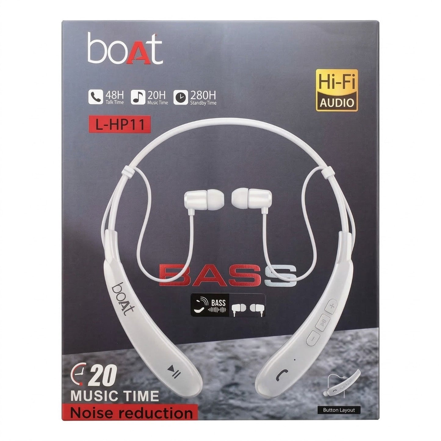 Neckband Boat Experience powerful bass, HD calls, and wireless